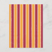 ポスタ素朴ー:ピンク&オレンジの宿泊施設 エンクロージャーカード (裏面)