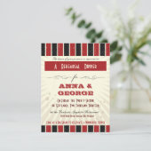 ポスタ素朴ー：レッド&ブラック・リハーサル・ディナー 招待状 (スタンド正面)