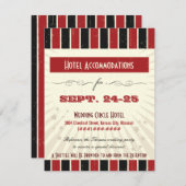 ポスタ素朴ー:赤と黒の宿泊 エンクロージャーカード (正面/裏面)