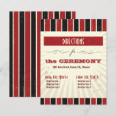 ポスタ素朴ー：赤黒方向 エンクロージャーカード (正面/裏面)