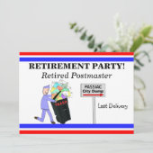 ポスタ退職したー招待状#1 招待状 (スタンド正面)