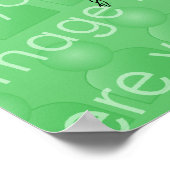 ポスタ頭が切れるーテンプレート ポスター (角)