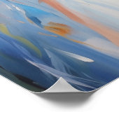 ポスタ鮮やかー抽象芸術エンジェル平和とパインターリー ポスター (角)