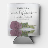 ポスダスティマウブピンクローズメイド・オブ・オーナー（花嫁付き添い人）結婚ズ 缶クーラー (正面)