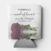 ポスダスティマウブピンクローズメイド・オブ・オーナー（花嫁付き添い人）結婚ズ 缶クーラー (裏面)