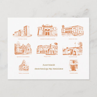 ポスティシャルゾナコロニアル、サント・ドミンゴ、ドム代表。 ポストカード