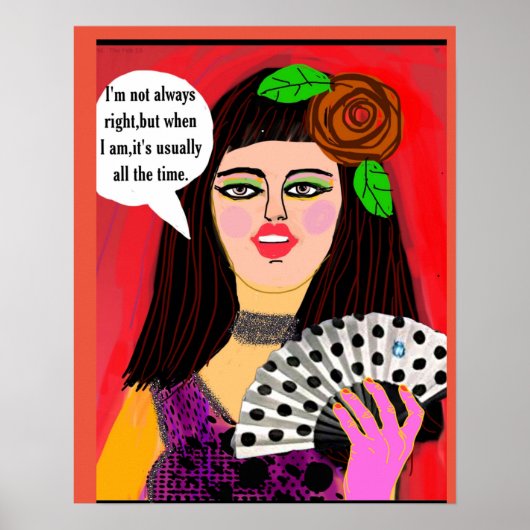 ポステリはいつも正しいとは限らないが、私が正しい時は私たちだ ポスター (正面)