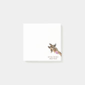 ポストおもしろいit®ノートHappy Giraffe -カスタム文字 ポストイット (正面)