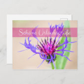 ポストから届く、素敵なバケーションの挨拶 ポストカード (正面/裏面)