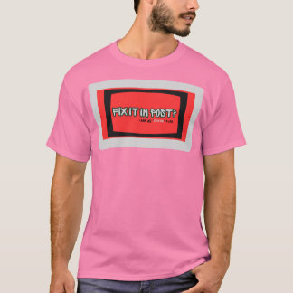 ポストで修正します Tシャツ | 映画製作者ユーモアTシャツ |