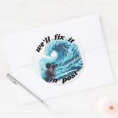 ポストで修正する – Tsunami ラウンドシール (封筒)