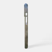 ポストに止まるカモメ iPhone 16ケース (左側面)