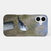 ポストに止まるカモメ iPhone 16ケース (裏面横)