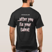 ポストのそれを固定して下さい Tシャツ (裏面)