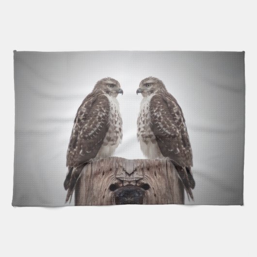 ポストのタカ キッチンタオル (横)