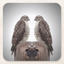 ポストのタカ スクエアペーパーコースター