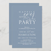 ポストのディナーと結婚パーティーの後で幸せに 招待状 (正面/裏面)