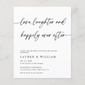 ポストのブランチの後ずっと幸せに結婚予算を割る (正面)