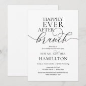 ポストのブランチ結婚お祝い後の幸せ 招待状 (正面/裏面)