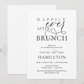 ポストのブランチ結婚お祝い後の幸せ 招待状 (正面/裏面)