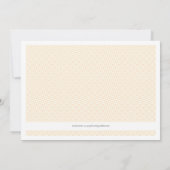 ポストのベビーシャワーの中のヴィンテージの女の赤ちゃん 招待状 (裏面)