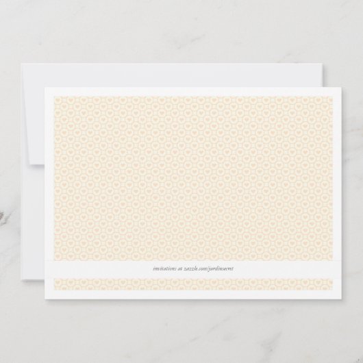 ポストのベビーシャワーの中のヴィンテージの女の赤ちゃん 招待状 (裏面)