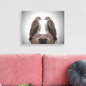 ポストのホークス キャンバスプリント (インサイチュ (リビング))