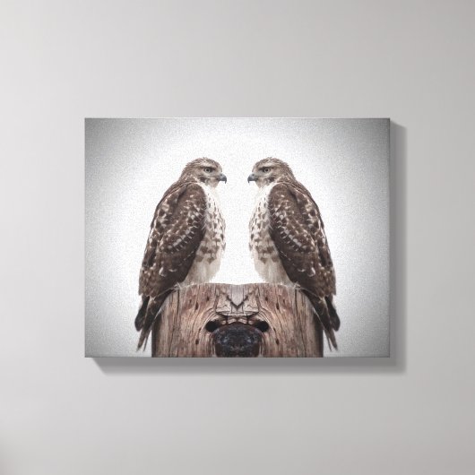 ポストのホークス キャンバスプリント (正面)