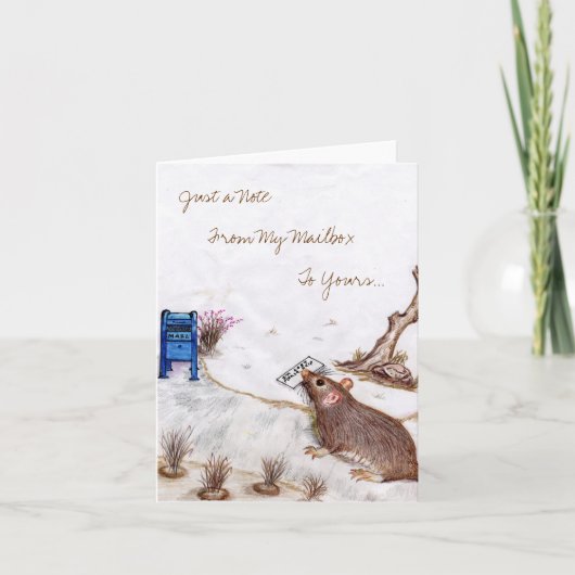 ポストのモーリーのメッセージカード1. カード (正面)