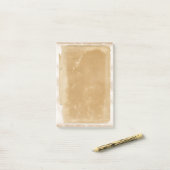 ポストのヴィンテージのブラウン古いFiloのページ ポストイット (デスク上)