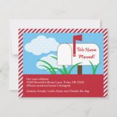 ポストの引っ越しましたカード 案内状 (正面)