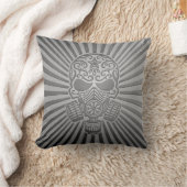 ポストの終末論的な砂糖のスカル、鋼鉄効果 クッション (ブランケット)