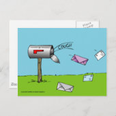 ポストの郵便はがきを咳をすること ポストカード (正面/裏面)