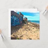 ポストアポカリプティック放棄ビーチ カード (正面/裏面インサイチュ)