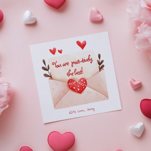 ポストイットで最高のバレンタインデーの挨拶 カード