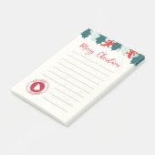 ポストイットノートとクリスマスプラントと郵便料金 ポストイット (アングル)