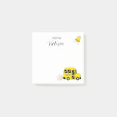 ポストイットノートイエロースクールバス新学期 ポストイット (正面)