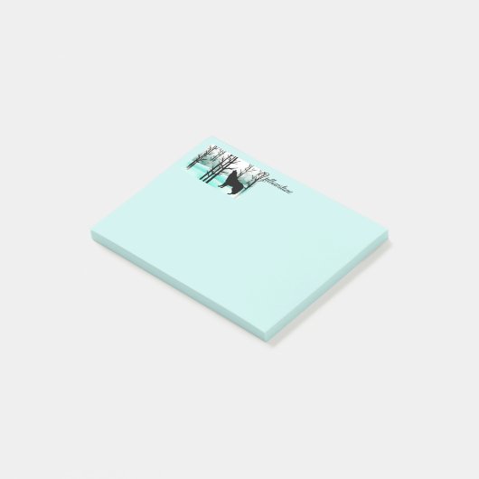 ポストイットノートイエローストーン・ウルフ ポストイット (アングル)