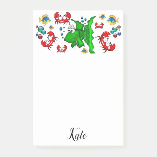 ポストイットノート魚ガニ ポストイット (正面)