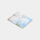 ポストイットノート、アジサイ（水彩色） ポストイット (アングル)