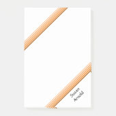 ポストイットノート – オレンジ色の濃淡 ポストイット (正面)