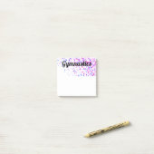 ポストイットノート – ピンクとブルーの星の体操 ポストイット (デスク上)