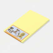 ポストイットノート – フレーム内のおもちゃ動物のグループ ポストイット (アングル)