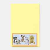 ポストイットノート – フレーム内のおもちゃ動物のグループ ポストイット (正面)