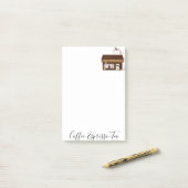 ポストイットメモ カフェ エスプレッソ ティー ショップ ポストイット (デスク上)