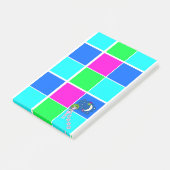 ポストイットメモ フェアリー ピンク ブルー 四角 ポストイット (アングル)