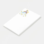 ポストイットメモ  ユニコーン レインボー 雲 星 ポストイット (アングル)