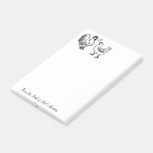 ポストイットメモ 色付きのニワトリ ポストイット (アングル)