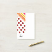 ポストイット ストライプ イチゴ (デスク上)