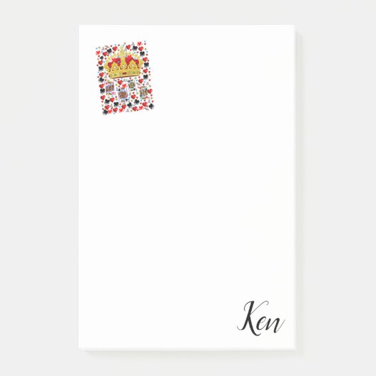 ポストイット ノーツ キング カード (正面)